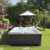 Jacuzzi SPA J235 Минибассейн 213х213х91см, фильтрация CLEARRAY Active Oxygen, панель Silver Wood, цвет акрила: Platinum. ZI12ZG0E80
