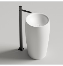 Salini Alda Раковина отдельностоящая 47х47х90см., без отв., S-Stone, цвет: белый матовый. 130321M