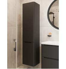 Шкаф-пенал для ванной STWORKI Монтре 38, антрацит