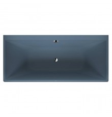 Duravit Vitrium Ванна пристенная 180x80см, с ножками, с2 наклонами для спины, прямоугольная, цвет: синий матовый. 700429HB