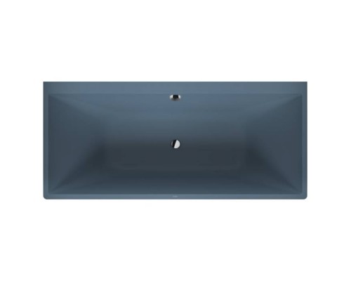 Duravit Vitrium Ванна пристенная 180x80см, с ножками, с2 наклонами для спины, прямоугольная, цвет: синий матовый. 700429HB