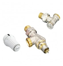 Клапаны радиаторные угловые Danfoss RA-N и RLV-S DN15 с термоголовкой RAE. 013G2205