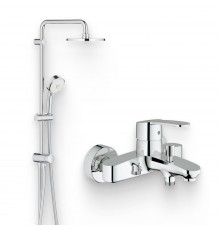 Душевой комплект Смеситель Grohe Eurostyle Cosmopolitan 33591002 + Стойка New Tempesta Cosmopolitan 27394002