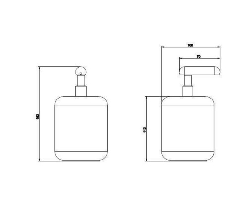 Gessi Goccia Дозатор для жидкого мыла настольный, цвет: черный. 38038#099