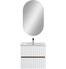 Мебель для ванной комнаты Art Max Elegant 60 подвесная, белая глянцевая