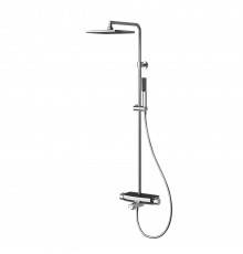 Душевая стойка Teska Mira DK3602C хром, черное стекло