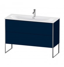 Duravit XSquare Тумба с раковиной 121х59.2x47.8см., напольная, 2 яшика, встроенные ножки с регулировкой по высоте, цвет: Night Blue SaM. 2344120000,  XS452609898