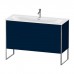 Duravit XSquare Тумба с раковиной 121х59.2x47.8см., напольная, 2 яшика, встроенные ножки с регулировкой по высоте, цвет: Night Blue SaM. 2344120000,  XS452609898