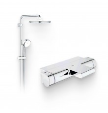 Душевой комплект Термостат Grohe Grohtherm 2000 New 34464001 для ванны с душем + Стойка Tempesta Cosmopolitan System 250 26675000