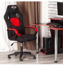 Игровое кресло TetChair Driver ткань черная 2603, красная TW-08