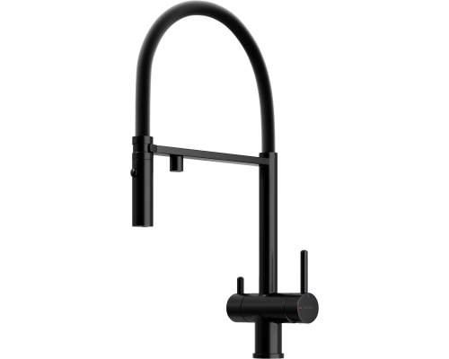 Смеситель для кухни Sancos Imola SC4010MB с гибким изливом, матовый черный