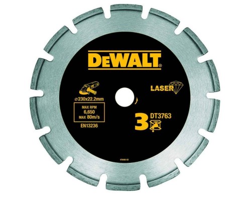 Круг алмазный DeWalt ф230 гранит DT3763 Круг алмазный DeWalt ф230 гранит DT3763