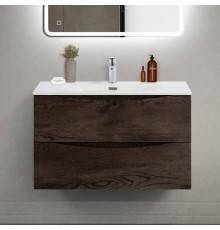 Тумба под раковину BelBagno Marino-cer-mini 80 подвесная, rovere nature grigio