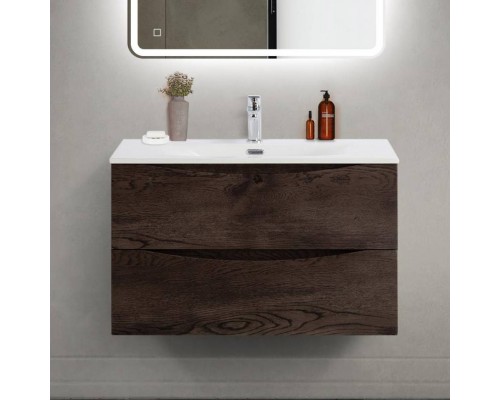 Тумба под раковину BelBagno Marino-cer-mini 80 подвесная, rovere nature grigio