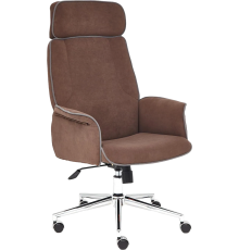 Кресло руководителя TetChair Charm, флок коричневый 6