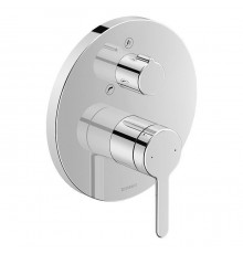 Duravit C.1 Смеситель для ванны, встраиваемый, с переключателем и обратным клапаном, цвет: хром. C15210018010,  GK0900000000