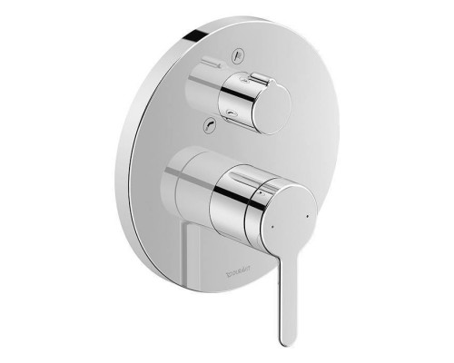 Duravit C.1 Смеситель для ванны, встраиваемый, с переключателем и обратным клапаном, цвет: хром. C15210018010,  GK0900000000
