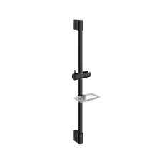 AQM8203MB Душевая штанга H=640 мм, с мыльницей, Черный AQM8203B