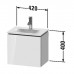 Duravit L-Cube База подвесная 44x44x31.1см с раковиной, 1 дверца, петли справа, цвет: глянцевый белый. LC6133R2222,  07334500411