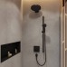 Hansgrohe Pulsify Держатель верхнего душа 26см., настенный, цвет: черный матовый. 24149670