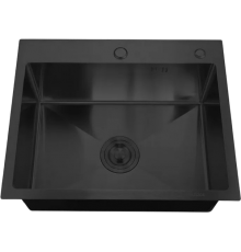 Мойка кухонная РМС MR-5050BL Matte c корзиной и дозатором, графит