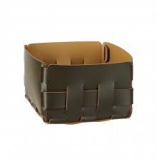 Colombo Adj Корзинка Mini Bottega, 19x19H13 см, цвет: оливковый/горчичный. BADJ1019-5540