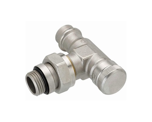Клапан запорный радиаторный угловой press Danfoss RLV-15 R1/2  PN10 бар Kvs 2,5 м³/ч. 003L1825