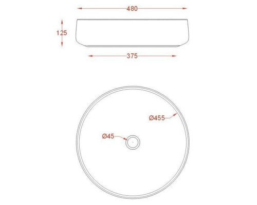 Artceram Cognac Раковина накладная Ø48 см, saniglaze, цвет: белый матовый Artceram Cognac Раковина накладная Ø48 см, saniglaze, цвет: белый матовый