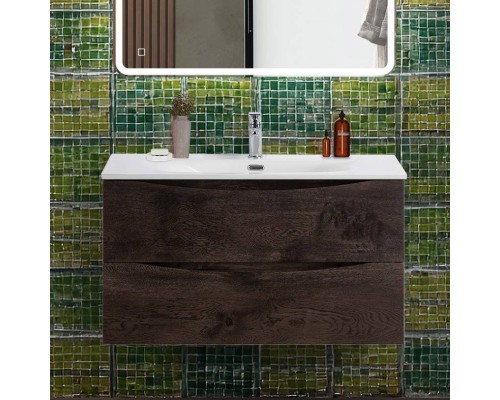 Тумба с раковиной BelBagno Marino-cer-n 90 подвесная, rovere nature grigio Тумба с раковиной BelBagno Marino-cer-n 90 подвесная, rovere nature grigio