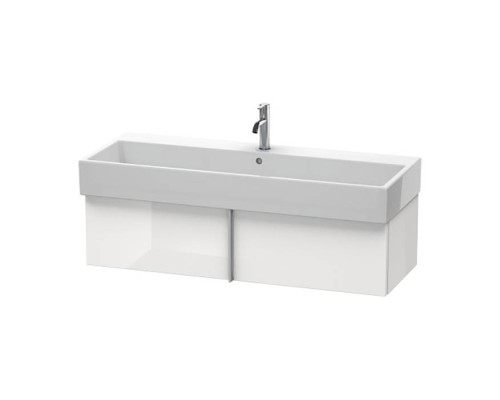 Duravit VA Тумба подвесная, 118.4x43.1х29.8см., с раковиной и 1 выдв. ящиком, цвет: белый глянцевый. VA612902222,  2350120000