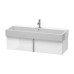 Duravit VA Тумба подвесная, 118.4x43.1х29.8см., с раковиной и 1 выдв. ящиком, цвет: белый глянцевый. VA612902222,  2350120000