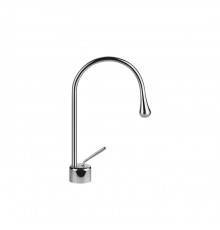 Gessi Goccia Смеситель для раковины на 1 отверстие, излив 174мм R=90, цвет: хром. 33601#031
