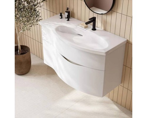 Kerama Marazzi Riva Раковина 100.7х48х15см., накладная, мебельная, с крепежом, правая, 1 отв., с переливом, цвет: белый глянцевый Kerama Marazzi Riva Раковина 100.7х48х15см., накладная, мебельная, с крепежом, правая, 1 отв., с переливом, цвет: белый глянцевый