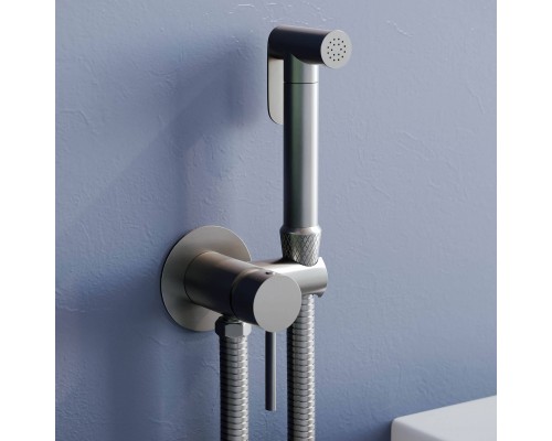 Гигиенический душ RGW Shower Panels SP-211Gr со смесителем, С ВНУТРЕННЕЙ ЧАСТЬЮ, серый