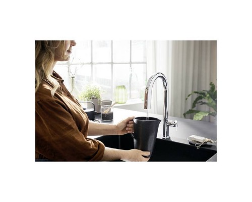 Hansgrohe Aqittura Смеситель для кухни, 1 отв., с вытяжным изливом 1jet и функцией фильтрации, цвет: хром . 76803000 Hansgrohe Aqittura Смеситель для кухни, 1 отв., с вытяжным изливом 1jet и функцией фильтрации, цвет: хром . 76803000