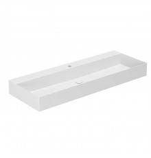 Azzurra Elegance Squared Раковина подвесная/накладная, 122x45xH12,5 см, 1 отв., цвет: Bianco lucido. ELLP122450QMBI*1