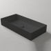 Simas Agile Раковина 80х40 см, без отв., без перелива, цвет: черный матовый. AG80 Nero Matt