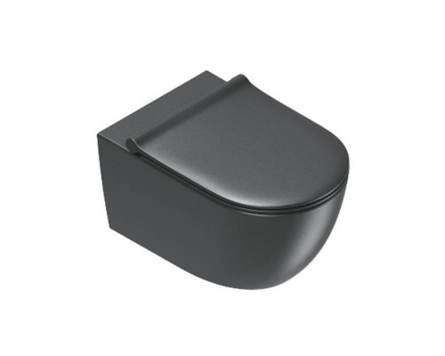 Catalano Sfera Унитаз подвесной 55х35см., безободковый, цвет: черный матовый. 0511550022,  9056060000