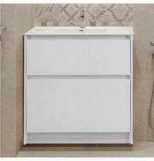 Тумба с раковиной BelBagno Kraft 80 напольная, bianco opaco, раковина BB800ETL
