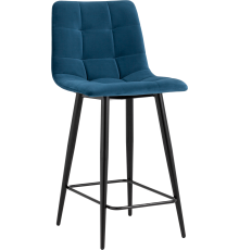 Полубарный стул Stool Group Джанго велюр синий