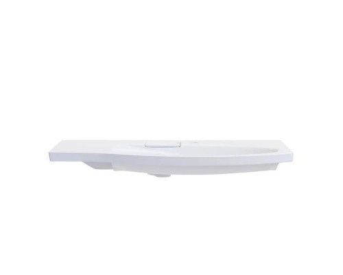 Kerama Marazzi Riva Раковина 100.7х48х15см., накладная, мебельная, с крепежом, правая, 1 отв., с переливом, цвет: белый глянцевый Kerama Marazzi Riva Раковина 100.7х48х15см., накладная, мебельная, с крепежом, правая, 1 отв., с переливом, цвет: белый глянцевый
