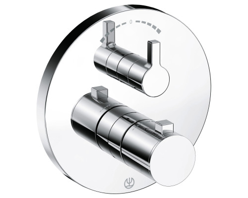 Kludi 20 830 0515 Nova Fonte Puristic Термостат для 2х потребителей (внешняя монтажная часть) 208300515
