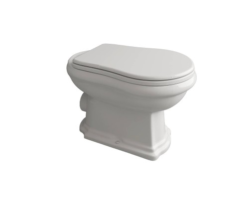 Kerasan Retro Унитаз 53х38.5см., приставной, слив в стену, цвет: белый. 101101 Kerasan Retro Унитаз 53х38.5см., приставной, слив в стену, цвет: белый. 101101