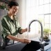 Hansgrohe Aqittura Смеситель для кухни, 1 отв., с вытяжным изливом 1jet и функцией фильтрации, цвет: хром . 76803000
