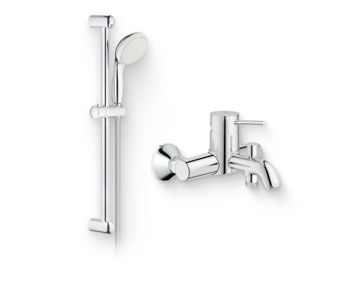 Душевой комплект Смеситель Grohe BauClassic 32865000 + Гарнитур Tempesta New 27598001