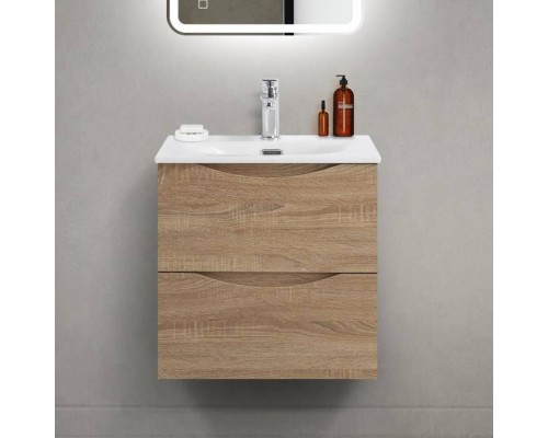 Тумба с раковиной BelBagno Marino-cer-mini 50 подвесная, rovere bianco