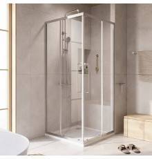 Душевой уголок Cezares Relax RELAX-304-A-2-100-C-CR 100x100, профиль глянцевый хром