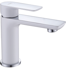 Смеситель для раковины Abber Weiss Insel AF8010W белый, хром