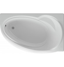 Акриловая ванна AQUATEK Бетта BET150-0000058 R 150x95 см, угловая, с каркасом, с экраном, со сливом-переливом, асимметричная
