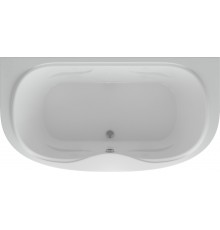 Акриловая ванна AQUATEK Мелисса MEL180-0000031 180x95 см, овальная, вклеенный каркас, с экраном, со сливом-переливом